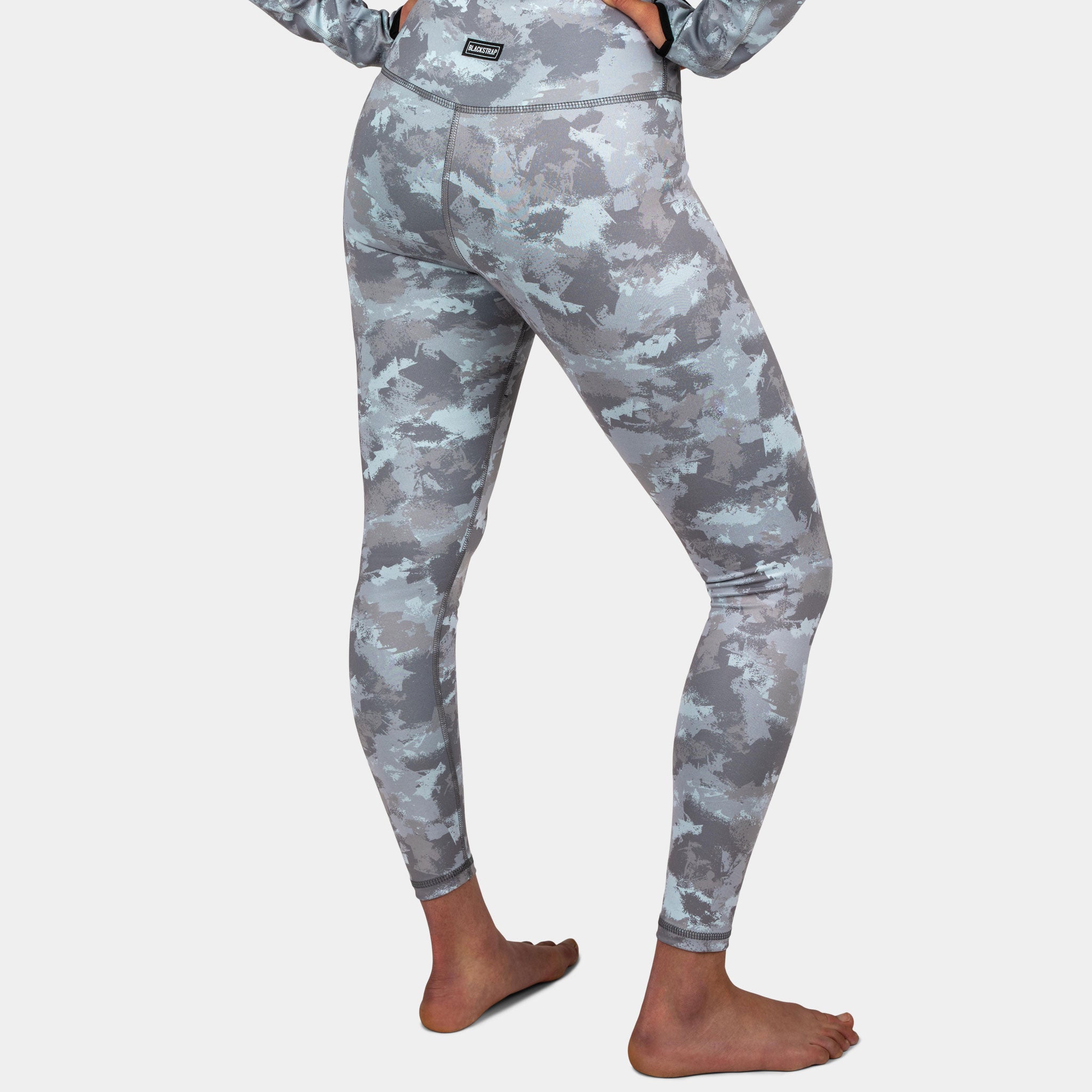 Spyder Legging Womens Xl Black Gray Camouflage Active Pants