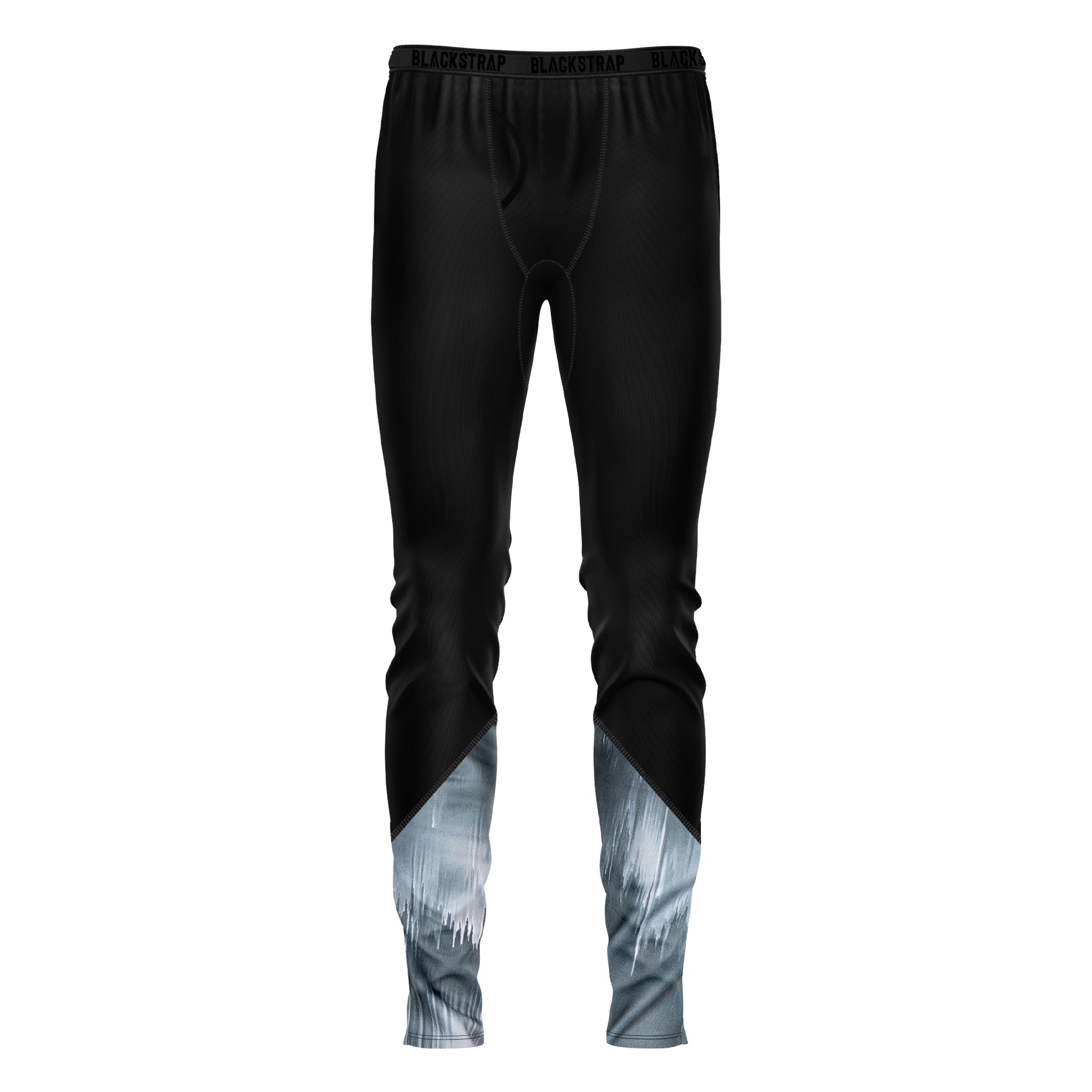Men's Therma Base Layer Pants BlackStrap Glitch Gray S 
