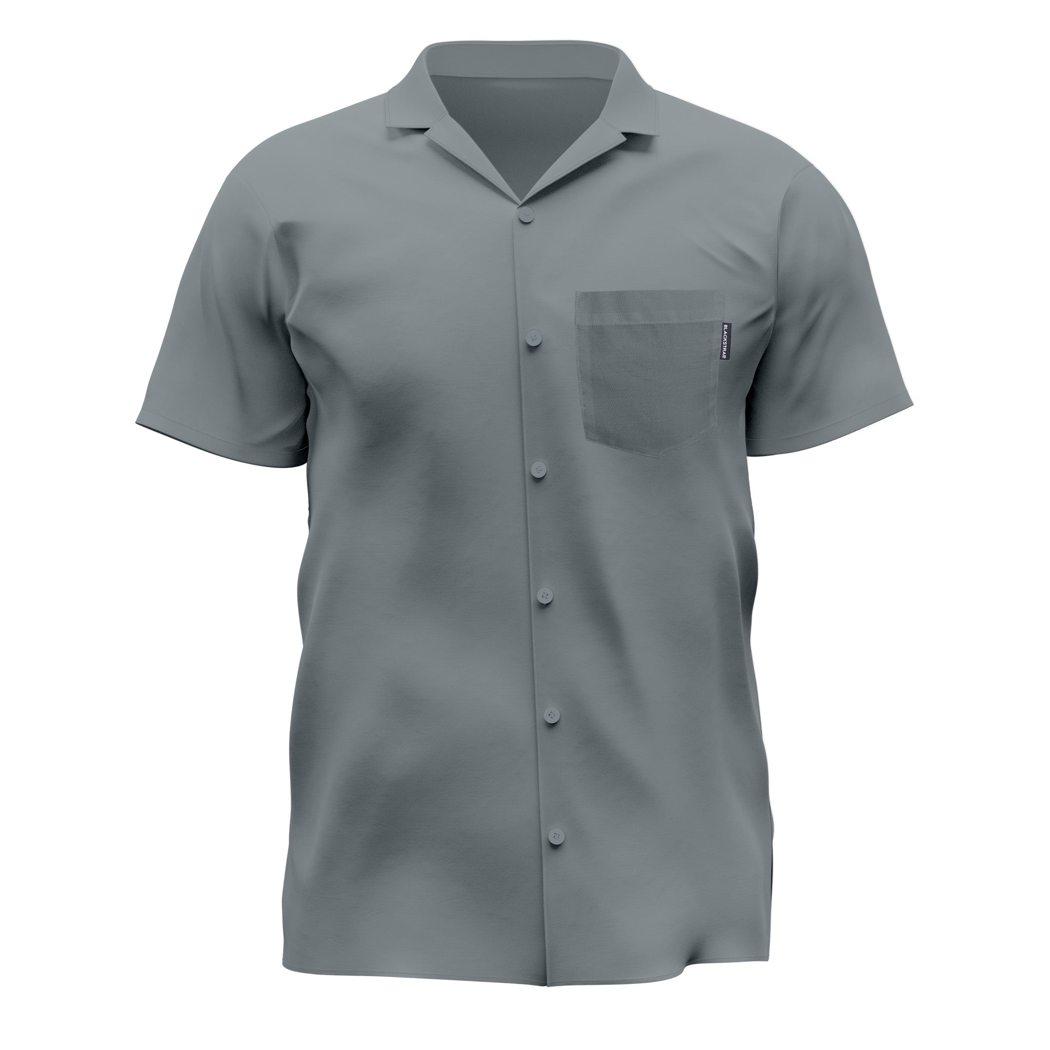 Men's Brackish Button Up Shirt BlackStrap Charcoal S 