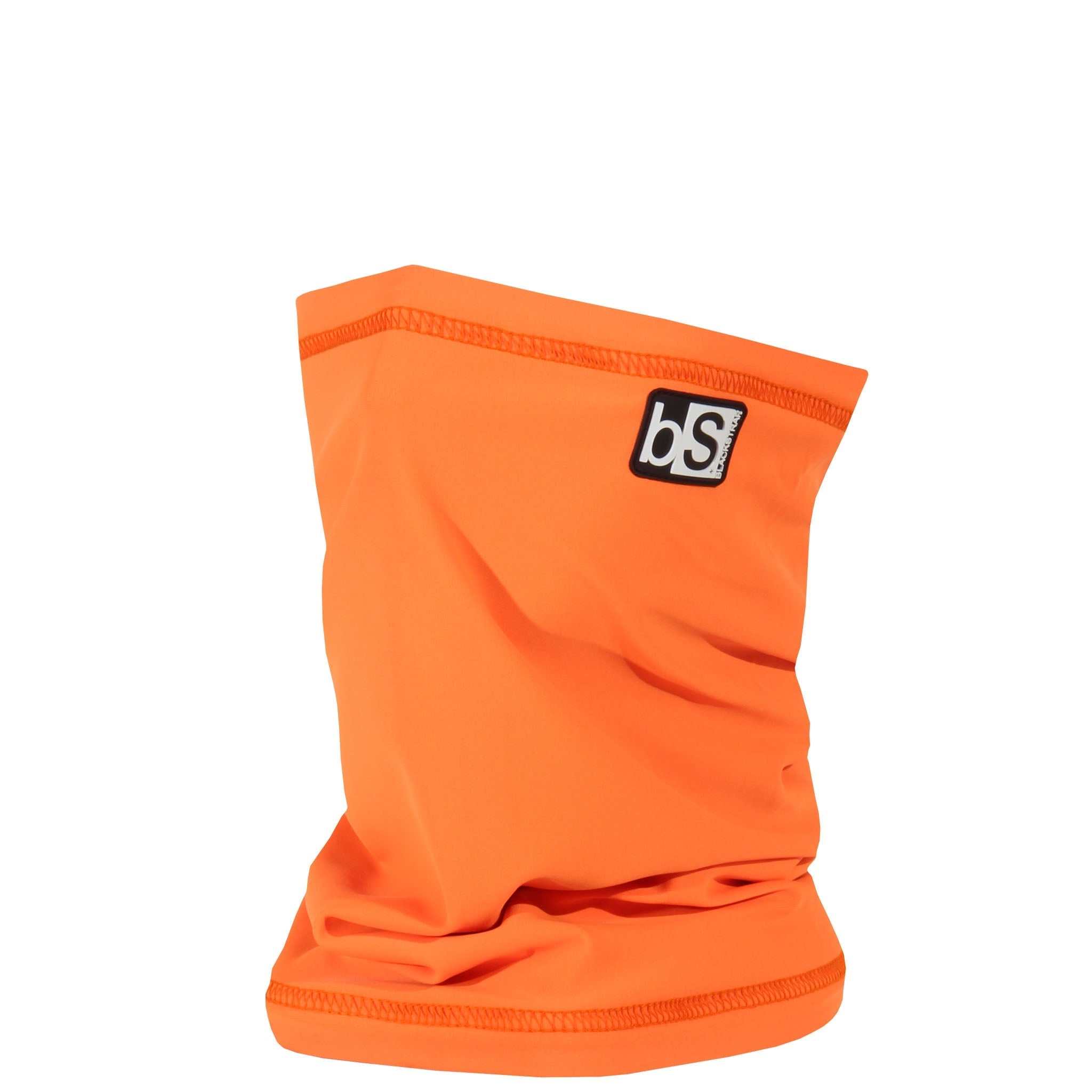 Dual Layer Tube Neck Warmer | Solids Blackstrap Bright Orange  