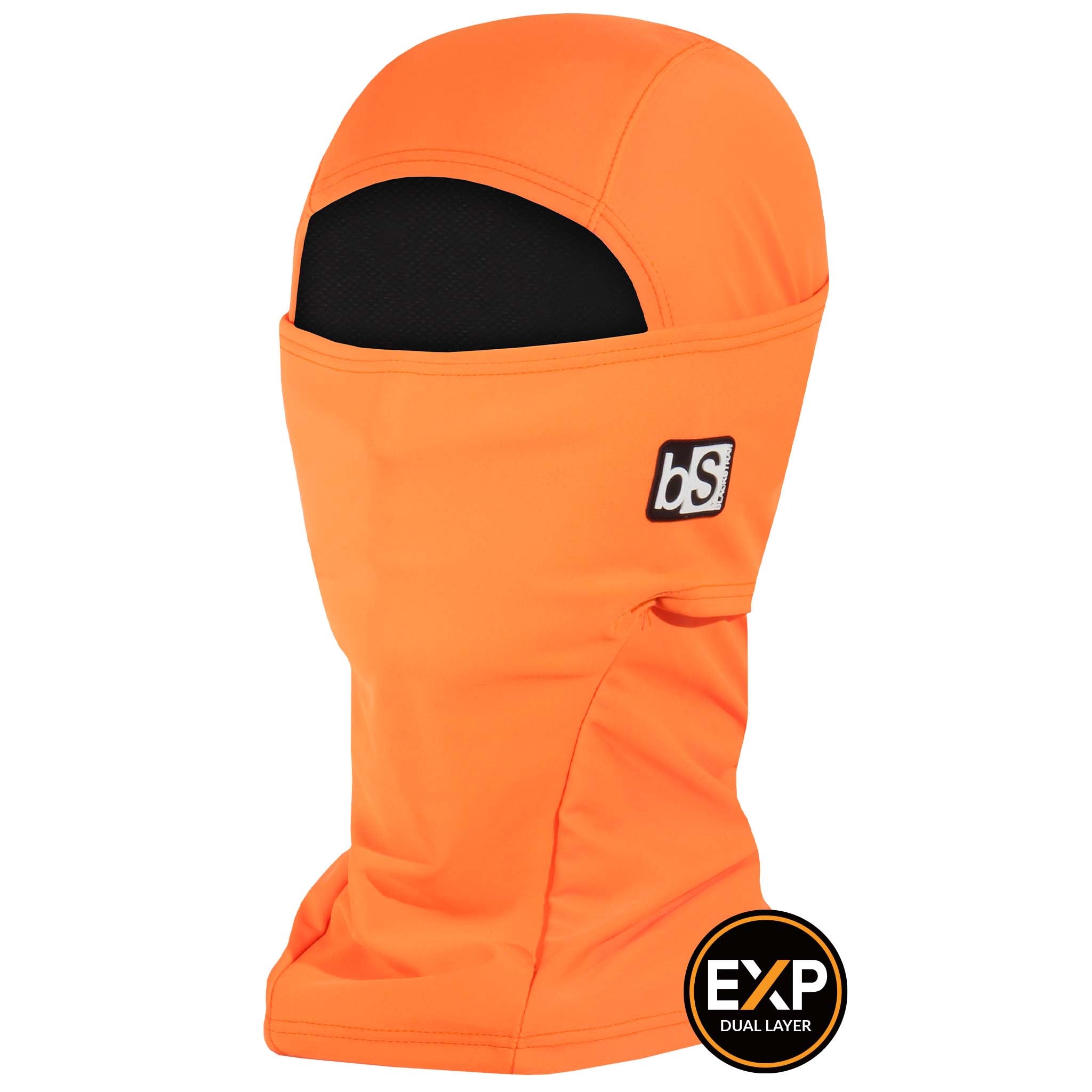 Expedition Hood Balaclava | Solids BlackStrap Bright Orange  