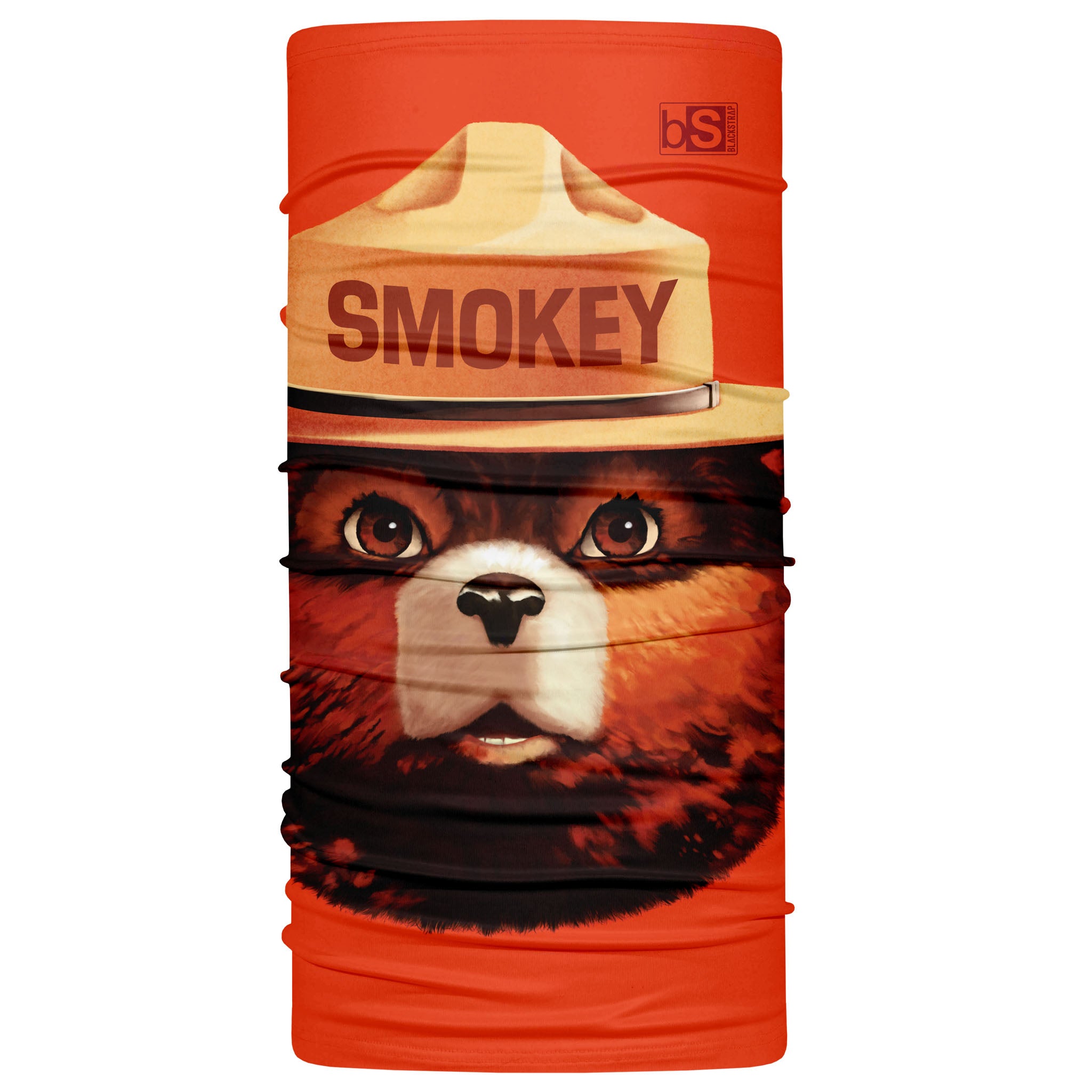 Daily Tube Neck Gaiter | Smokey Bear BlackStrap Bigface Orange  